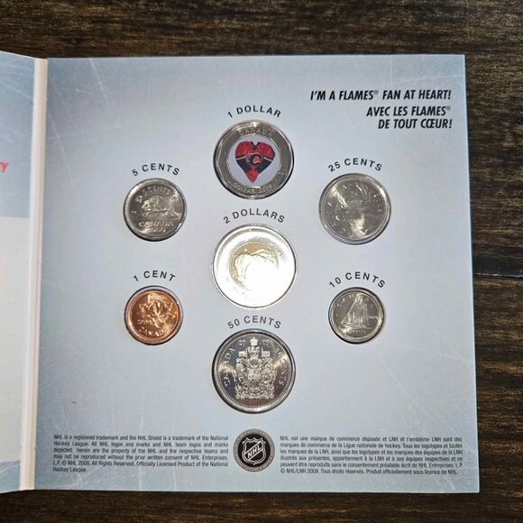 2008 - 2009 Calgary Flames Coin Set - collectible - Picture 2 of 4